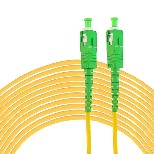 [EN-SPCSM-SCASCA-5M] SC/APC to SC/APC, yellow, LSZH, simplex, 2mm, bend insensitive, 5m