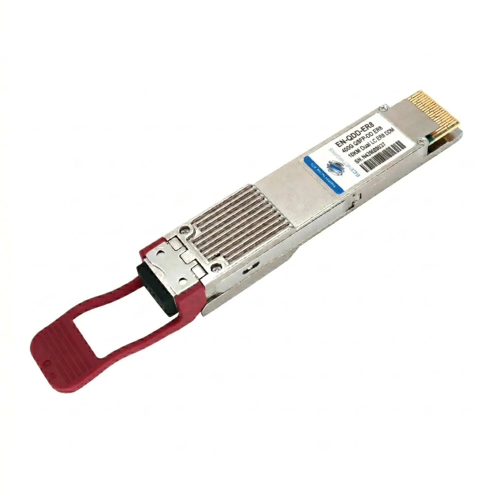 [EN-QDD-ER8] 400GBASE-ER8 QSFP-DD xcvr, 40km SMF fiber, LC , MSA