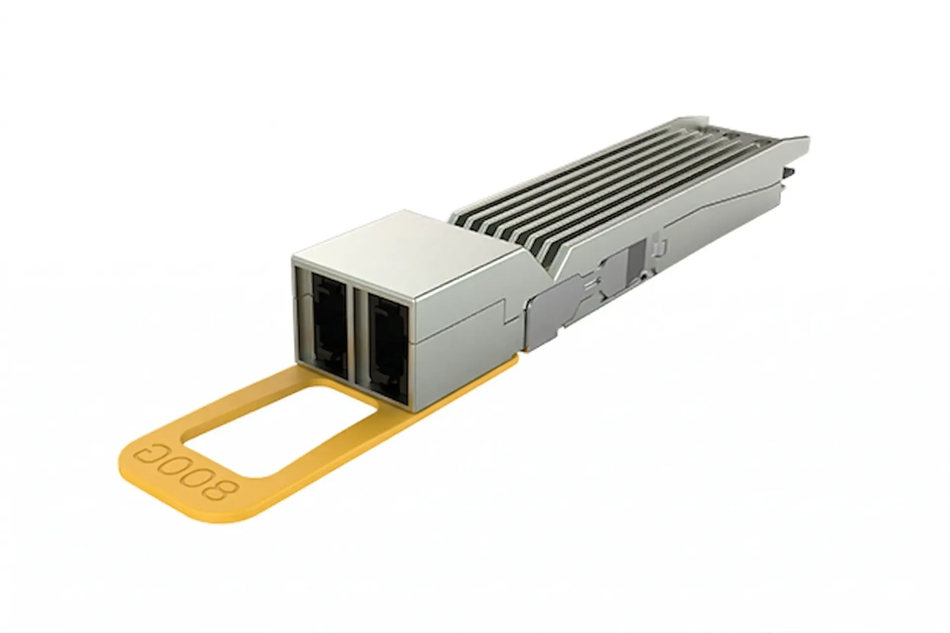 800G OSFP DR8 transceiver, Dual MPO-12 APC interface, 1310nm, up to 500m, Pull tab